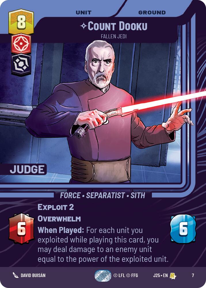 Count Dooku - Fallen Jedi (7) (7) [Judge Promos] | Galactic Gamez