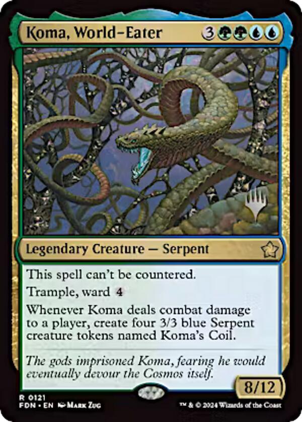 Koma, World-Eater (Promo Pack) [Aetherdrift Promos] | Galactic Gamez