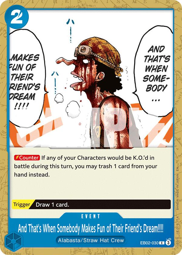 And That's When Somebody Makes Fun of Their Friend's Dream!!!! [Extra Booster: Anime 25th Collection] | Galactic Gamez