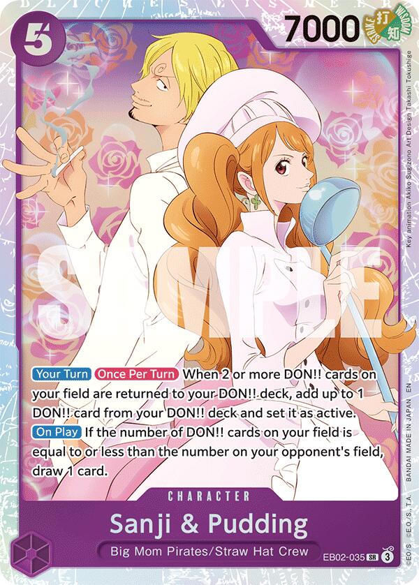 Sanji & Pudding [Extra Booster: Anime 25th Collection] | Galactic Gamez
