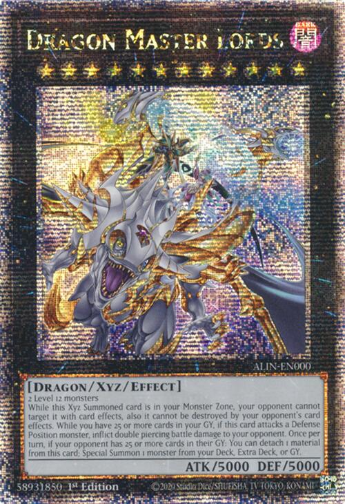 Dragon Master Lords [ALIN-EN000] Quarter Century Secret Rare | Galactic Gamez