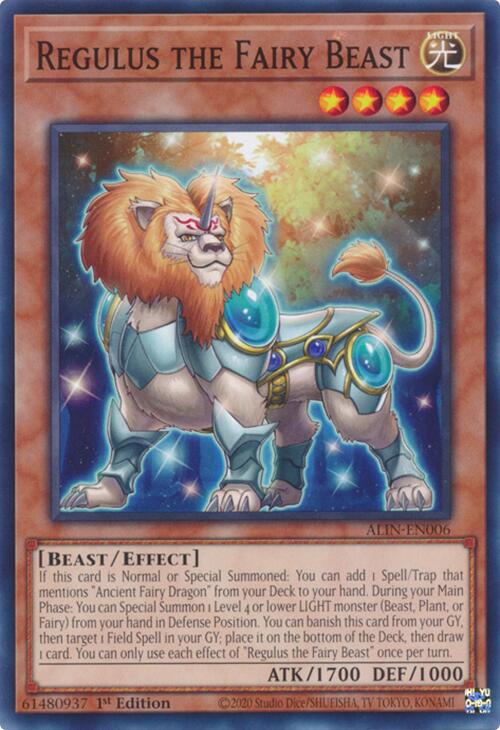 Regulus the Fairy Beast [ALIN-EN006] Common | Galactic Gamez