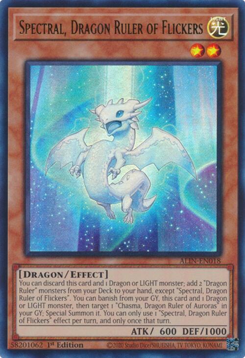 Spectral, Dragon Ruler of Flickers [ALIN-EN018] Ultra Rare | Galactic Gamez