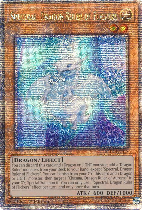 Spectral, Dragon Ruler of Flickers [ALIN-EN018] Quarter Century Secret Rare | Galactic Gamez