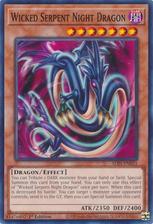 Wicked Serpent Night Dragon [ALIN-EN031] Common | Galactic Gamez