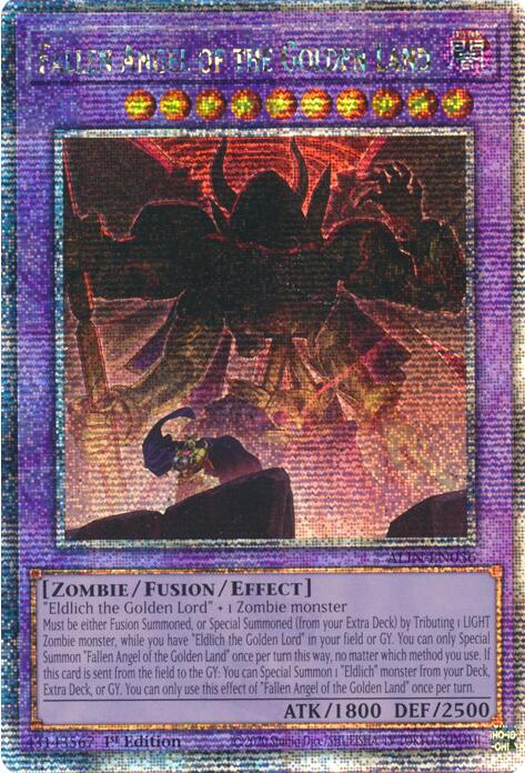 Fallen Angel of the Golden Land [ALIN-EN036] Quarter Century Secret Rare | Galactic Gamez