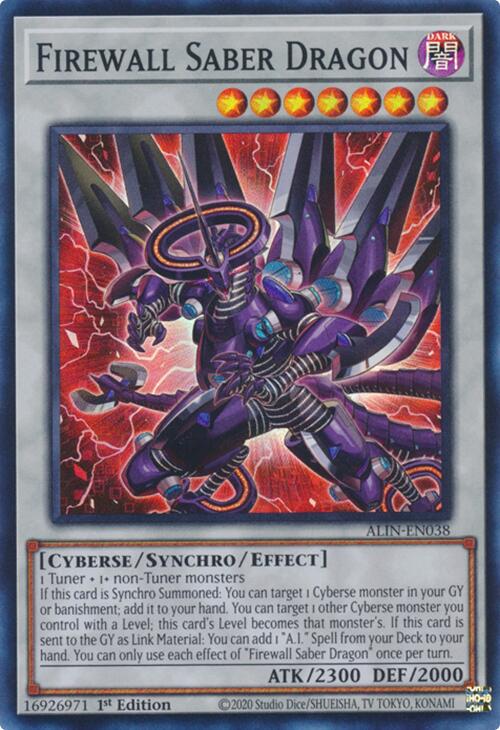 Firewall Saber Dragon [ALIN-EN038] Super Rare | Galactic Gamez