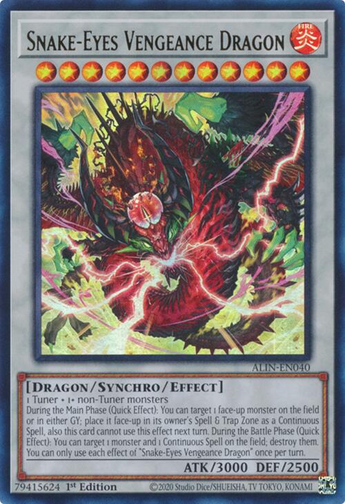 Snake-Eyes Vengeance Dragon [ALIN-EN040] Ultra Rare | Galactic Gamez