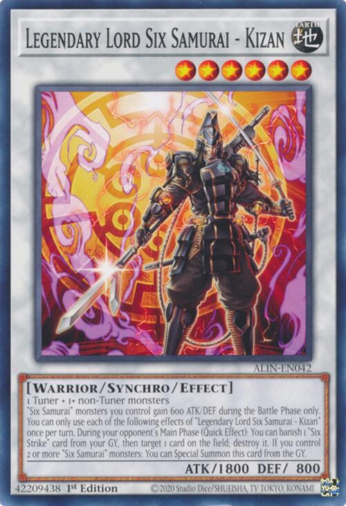 Legendary Lord Six Samurai - Kizan [ALIN-EN042] Common | Galactic Gamez