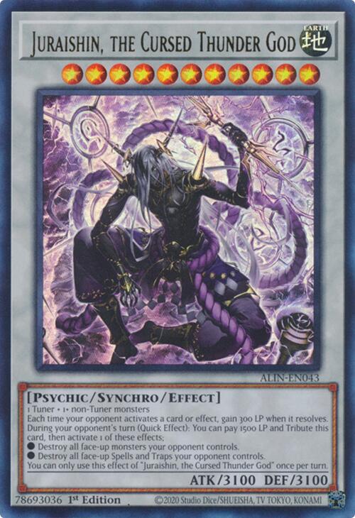 Juraishin, the Cursed Thunder God [ALIN-EN043] Ultra Rare | Galactic Gamez