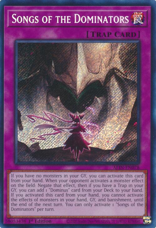 Songs of the Dominators [ALIN-EN078] Secret Rare | Galactic Gamez