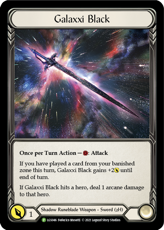 Galaxxi Black [LGS046] (Promo)  Cold Foil | Galactic Gamez