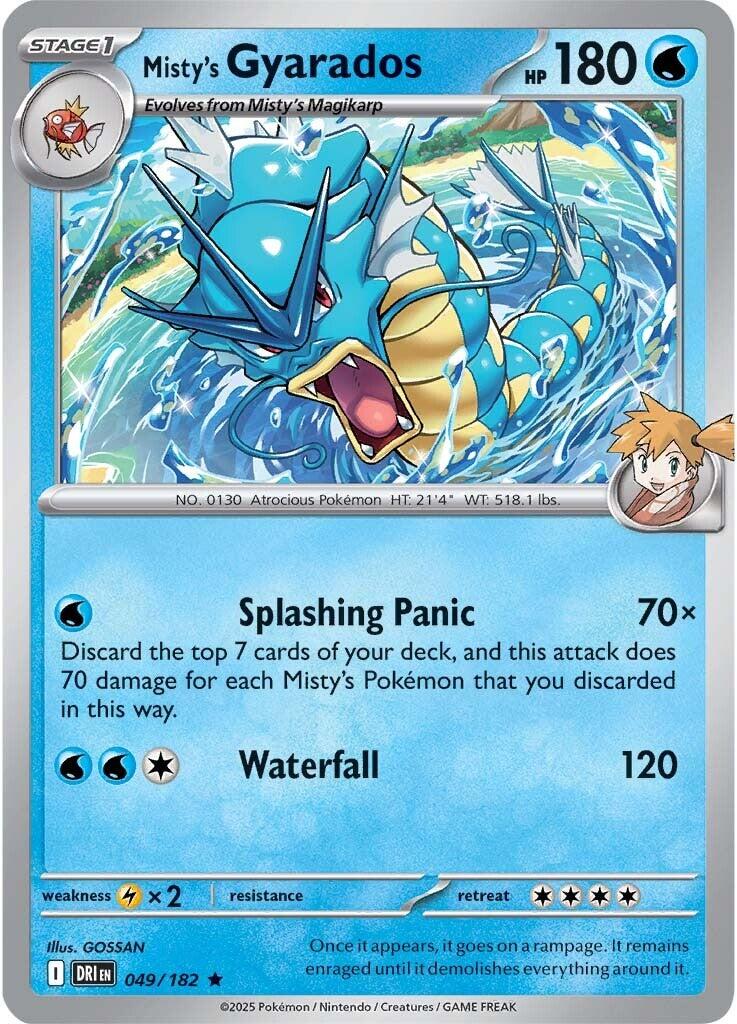 Misty's Gyarados (049/182) [Scarlet & Violet: Destined Rivals] | Galactic Gamez