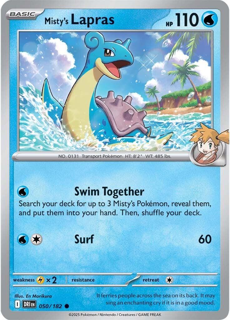 Misty's Lapras (050/182) [Scarlet & Violet: Destined Rivals] | Galactic Gamez