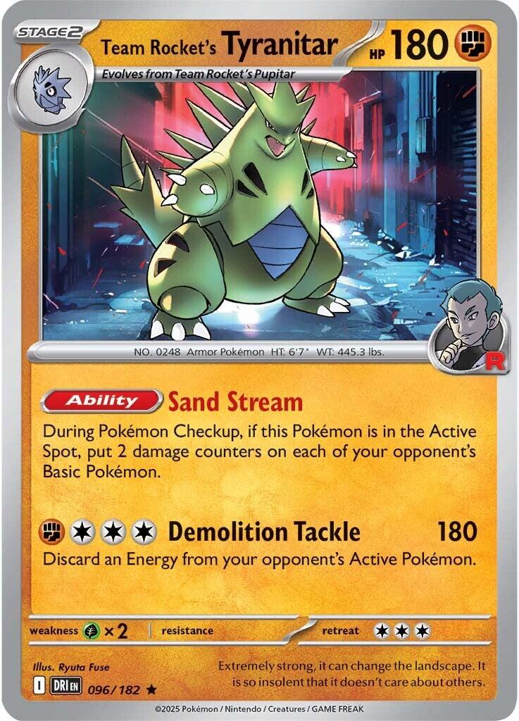 Team Rocket's Tyranitar (096/182) [Scarlet & Violet: Destined Rivals] | Galactic Gamez