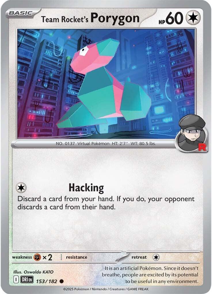 Team Rocket's Porygon (153/182) [Scarlet & Violet: Destined Rivals] | Galactic Gamez