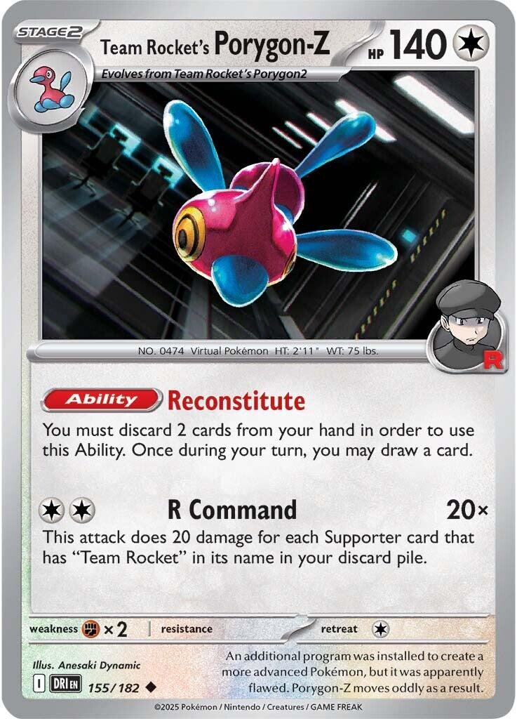 Team Rocket's Porygon-Z (155/182) [Scarlet & Violet: Destined Rivals] | Galactic Gamez