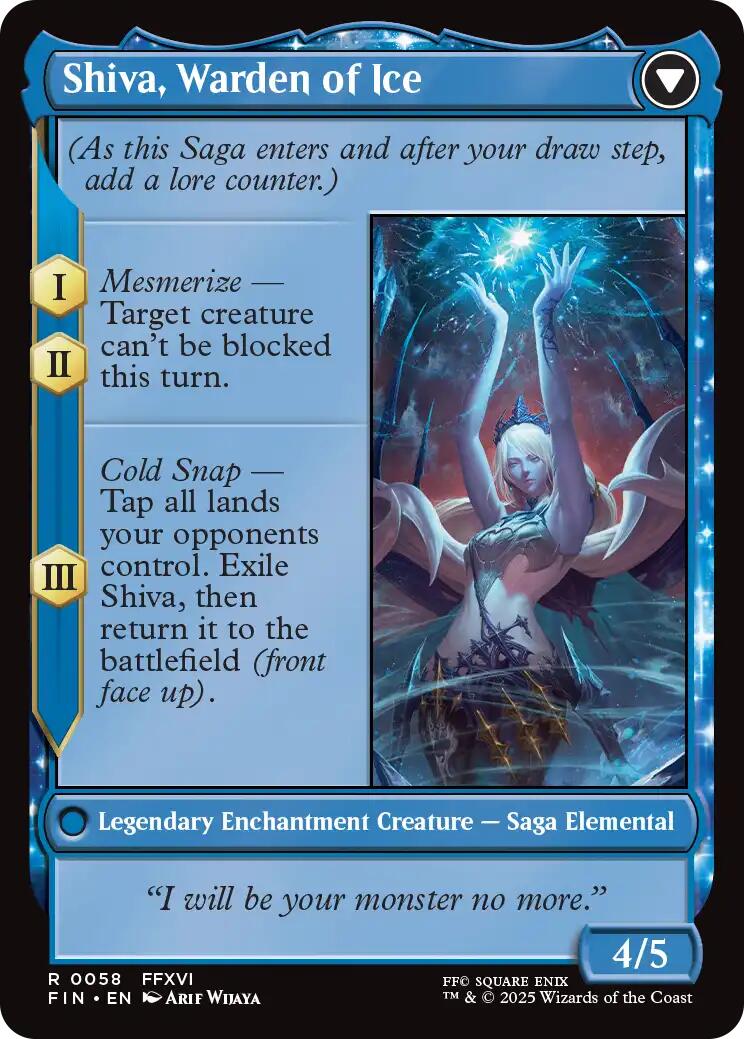 Jill, Shiva's Dominant // Shiva, Warden of Ice [FINAL FANTASY] | Galactic Gamez