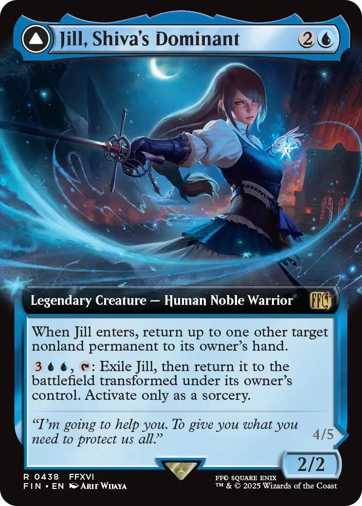 Jill, Shiva's Dominant // Shiva, Warden of Ice (Extended Art) [FINAL FANTASY] | Galactic Gamez