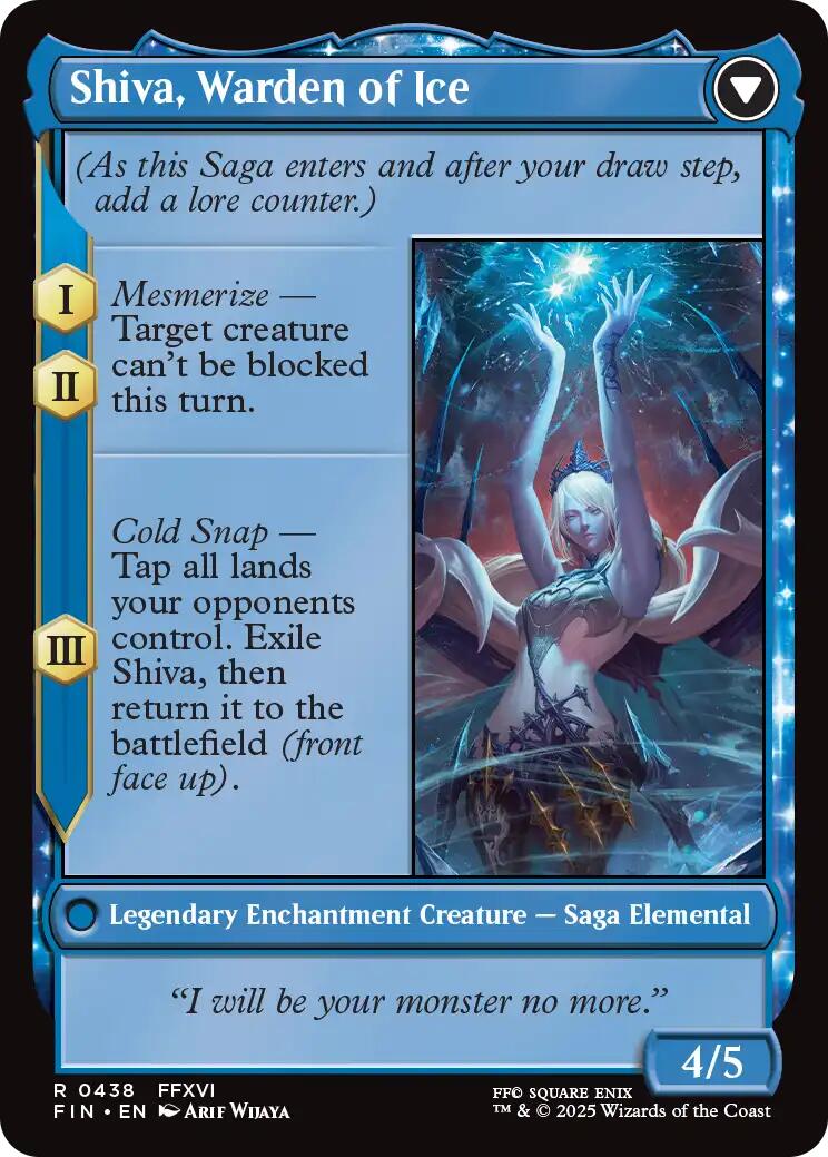 Jill, Shiva's Dominant // Shiva, Warden of Ice (Extended Art) [FINAL FANTASY] | Galactic Gamez