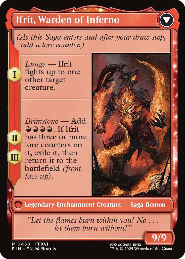 Clive, Ifrit's Dominant // Ifrit, Warden of Inferno (Extended Art) [FINAL FANTASY] | Galactic Gamez