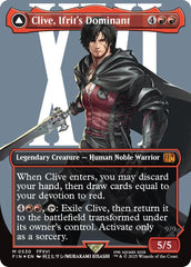 Clive, Ifrit's Dominant // Ifrit, Warden of Inferno (Borderless) (Surge Foil) [FINAL FANTASY] | Galactic Gamez