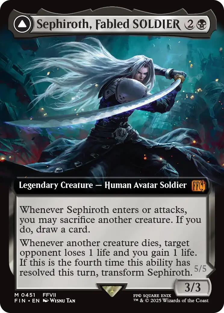 Sephiroth, Fabled SOLDIER // Sephiroth, One-Winged Angel (Extended Art) [FINAL FANTASY] | Galactic Gamez