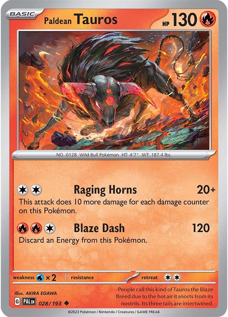 Paldean Tauros (028/193) [Scarlet & Violet: Paldea Evolved] | Galactic Gamez