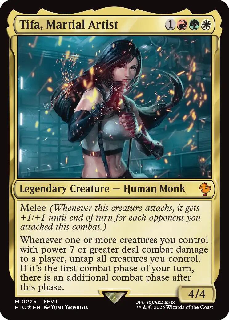 Tifa, Martial Artist (Surge Foil) [FINAL FANTASY Commander] | Galactic Gamez