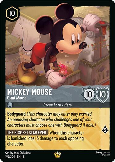 Mickey Mouse - Giant Mouse (199/204) [Reign of Jafar] | Galactic Gamez