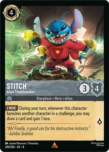 Stitch - Alien Troublemaker (200/204) [Reign of Jafar] | Galactic Gamez