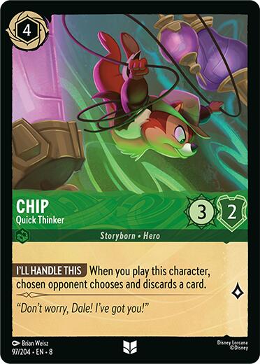 Chip - Quick Thinker (97/204) [Reign of Jafar] | Galactic Gamez