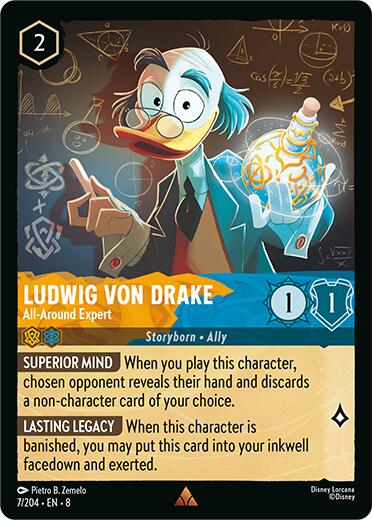 Ludwig Von Drake - All-Around Expert (7/204) [Reign of Jafar] | Galactic Gamez