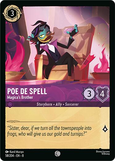 Poe De Spell - Magica's Brother (58/204) [Reign of Jafar] | Galactic Gamez