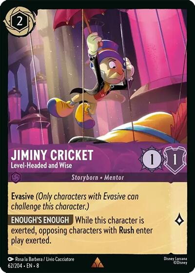 Jiminiy Cricket - Level-Headed and Wise (62/204) [Reign of Jafar] | Galactic Gamez
