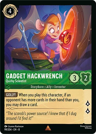 Gadget Hackwrench - Quirky Scientist (99/204) [Reign of Jafar] | Galactic Gamez
