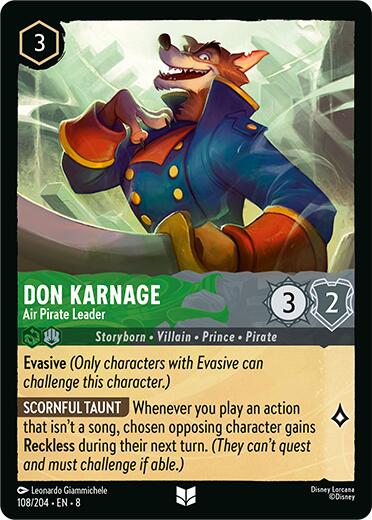 Don Karnage - Air Pirate Leader (108/204) [Reign of Jafar] | Galactic Gamez