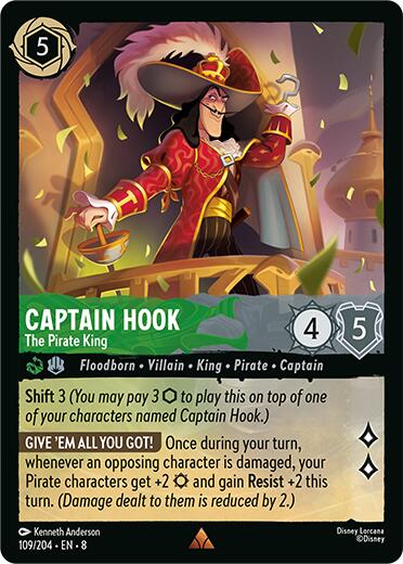 Captain Hook - The Pirate King (109/204) [Reign of Jafar] | Galactic Gamez