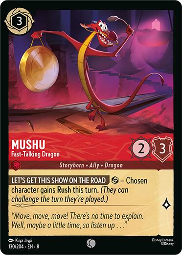 Mushu - Fast-Talking Dragon (130/204) [Reign of Jafar] | Galactic Gamez