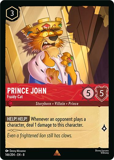 Prince John - Fraidy-Cat (146/204) [Reign of Jafar] | Galactic Gamez