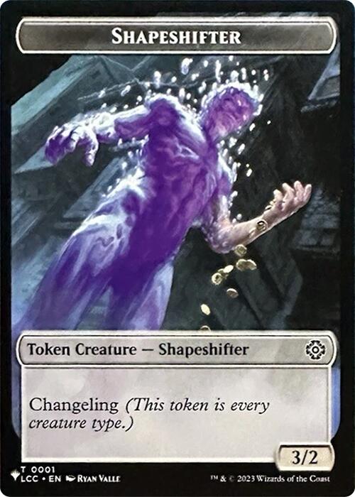 Shapeshifter // Cat Double-Sided Token [Secret Lair Drop Series] | Galactic Gamez