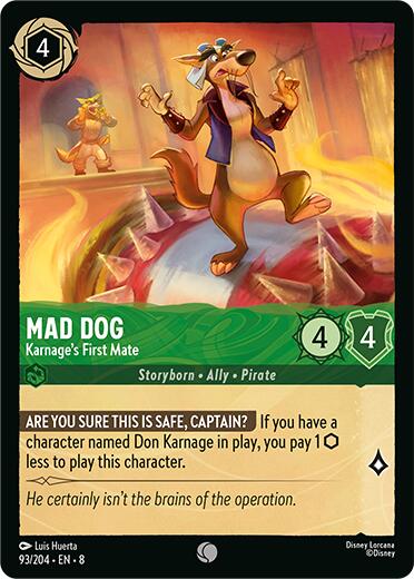Mad Dog - Karnage's First Mate (93/204) [Reign of Jafar] | Galactic Gamez