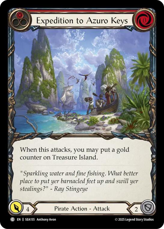 Expedition to Azuro Keys [SEA155] (High Seas)  Rainbow Foil | Galactic Gamez