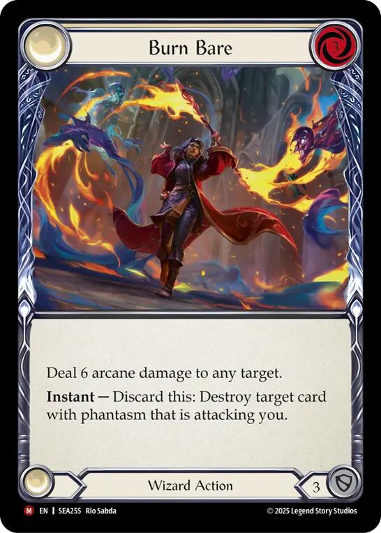Burn Bare [SEA255] (High Seas)  Rainbow Foil | Galactic Gamez