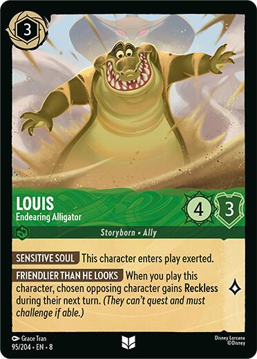 Louis - Endearing Alligator (95/204) [Reign of Jafar] | Galactic Gamez