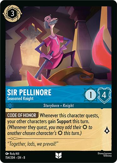 Sir Pellinore - Seasoned Knight (154/204) [Reign of Jafar] | Galactic Gamez