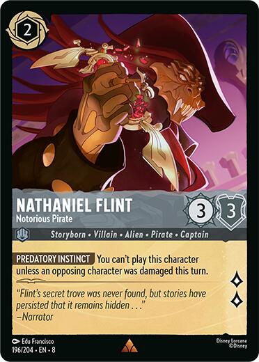 Nathaniel Flint - Notorious Pirate (196/204) [Reign of Jafar] | Galactic Gamez
