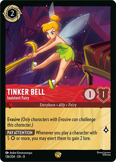 Tinker Bell - Insistent Fairy (136/204) [Reign of Jafar] | Galactic Gamez