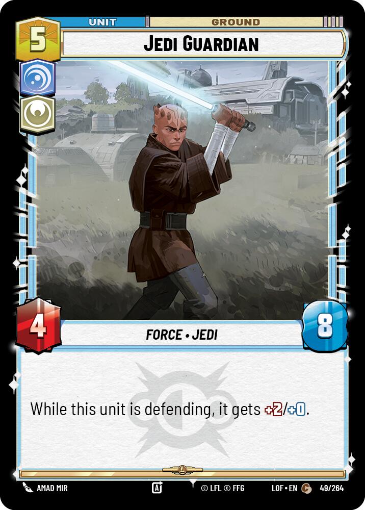 Jedi Guardian (49/264) (49/264) [Legends of the Force] | Galactic Gamez