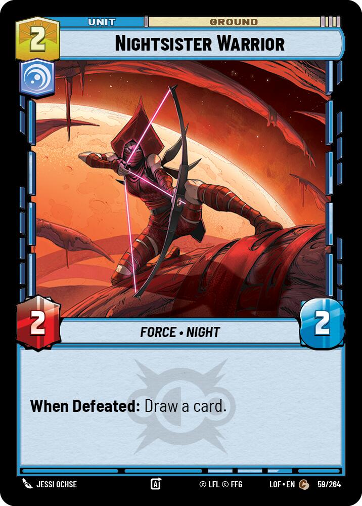 Nightsister Warrior (59/264) (59/264) [Legends of the Force] | Galactic Gamez